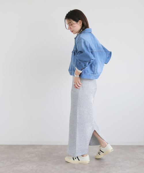 「journal standard L'essage」 ロングスカート - ブラック レディース_画像8