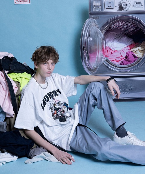 milk boy シャツ MILKBOY（ミルクボーイ） tシャツ LAUNDRY STACK Tシャツ メンズ