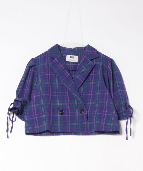 「jouetie」 ジャケット「fruits zipperコラボ」 MEDIUM パープル レディース