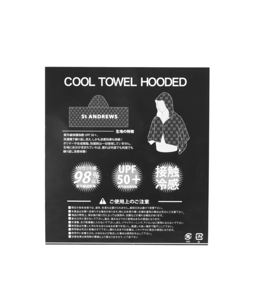 【フォロー割】 美品 ユナイテッドアローズゴルフ 撥水 接触冷感 UV XL St ANDREWS ゴルフ 「接触冷感」「UVカット」クールタオルフーディー