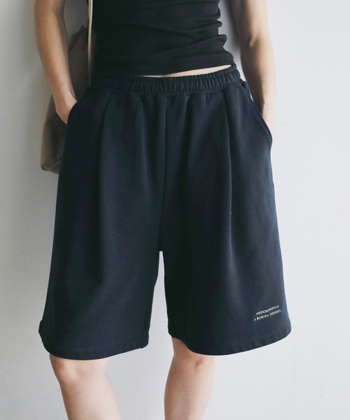 パンツ anuke Knit Short Pants anuke（アンヌーク） ハーフパンツ パンツ 短パン Embroidery Half