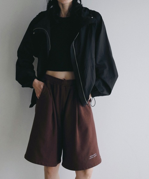 パンツ anuke Embroidery Half Pants anuke（アンヌーク） ハーフパンツ パンツ 短パン Embroidery Half