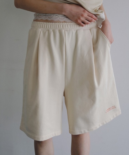 anuke（アンヌーク） ハーフパンツ パンツ 短パン Embroidery Half