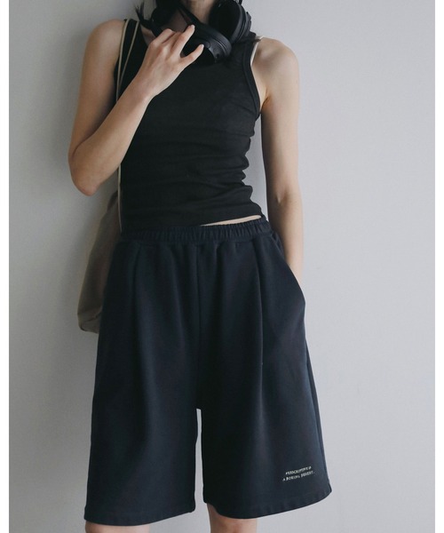 anuke（アンヌーク） ハーフパンツ パンツ 短パン Embroidery Half