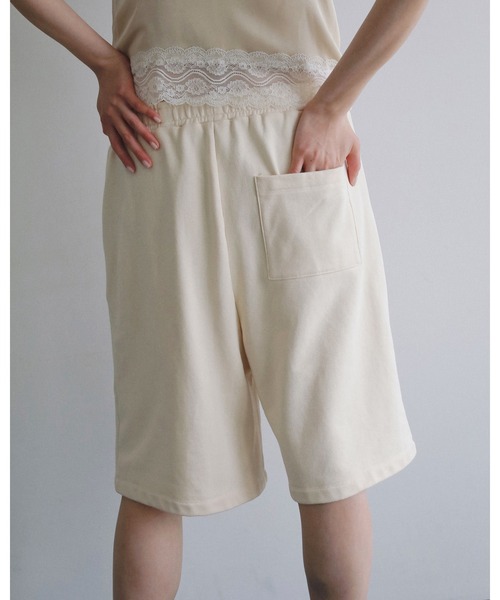 anuke（アンヌーク） ハーフパンツ パンツ 短パン Embroidery Half