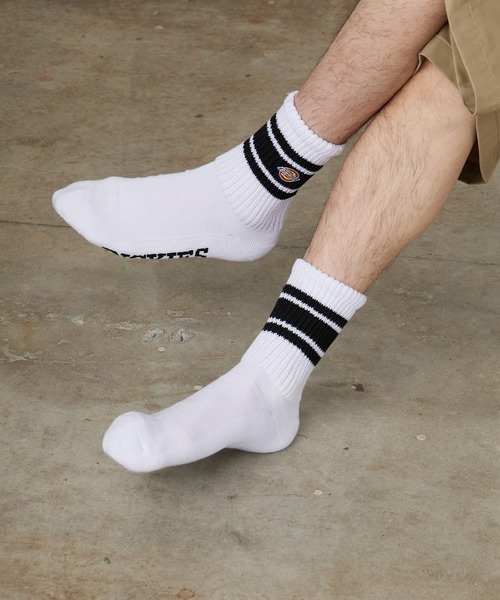 Dickies（ディッキーズ） 靴下 ロゴ入り ラインソックス 3足セット