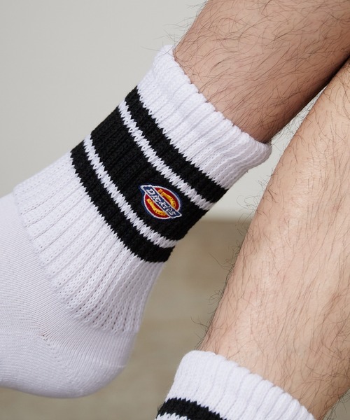 Dickies（ディッキーズ） 靴下 ロゴ入り ラインソックス 3足セット