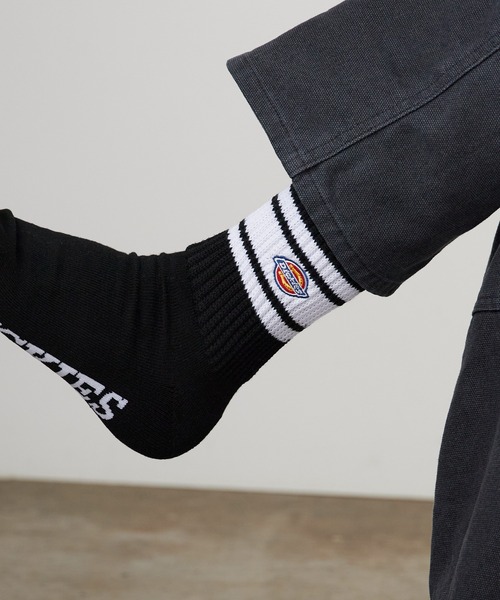 Dickies（ディッキーズ） 靴下 ロゴ入り ラインソックス 3足セット