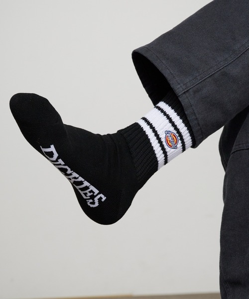 Dickies（ディッキーズ） 靴下 ロゴ入り ラインソックス 3足セット