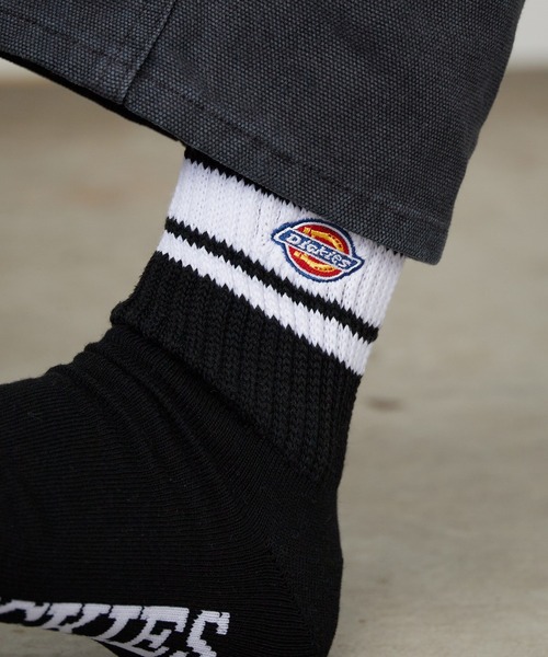 Dickies（ディッキーズ） 靴下 ロゴ入り ラインソックス 3足セット