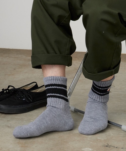 Dickies（ディッキーズ） 靴下 ロゴ入り ラインソックス 3足セット