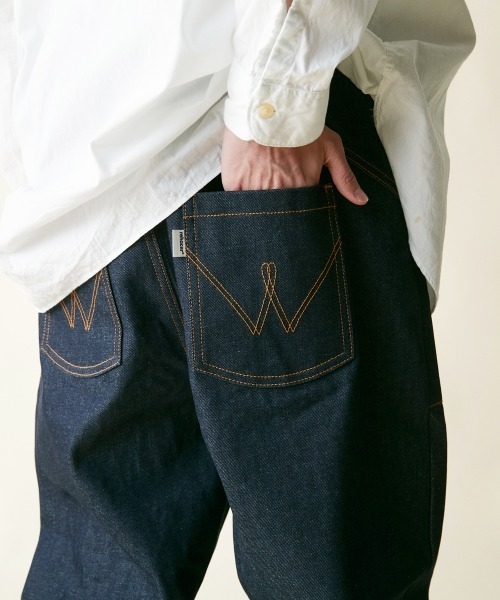「rehacer」 デニムパンツ MEDIUM インディゴブルー メンズ_画像2