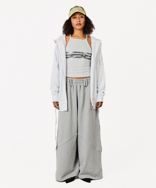 BEEDEN パーカー SCULPTED SHIRRING HOODIE レディース : ZOZOTOWN 