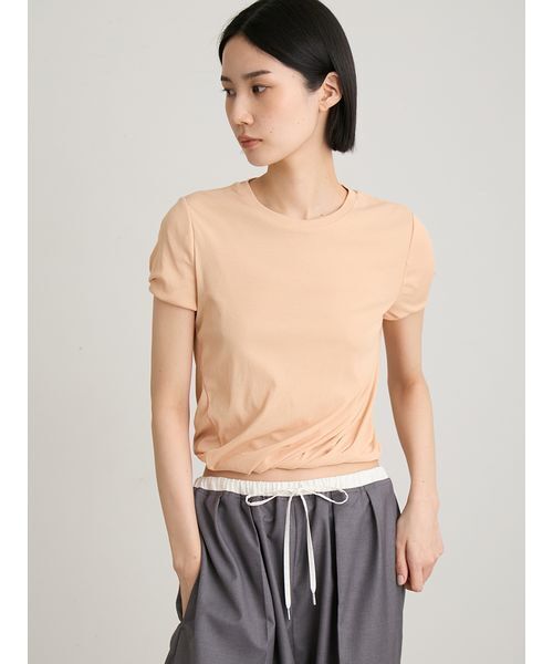 MIESROHE（ミースロエ） tシャツ ツイストテレコTシャツ レディース