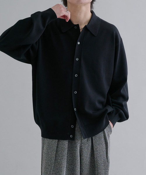 「epnok」 ニットカーディガン LARGE ライトグレー メンズ_画像6