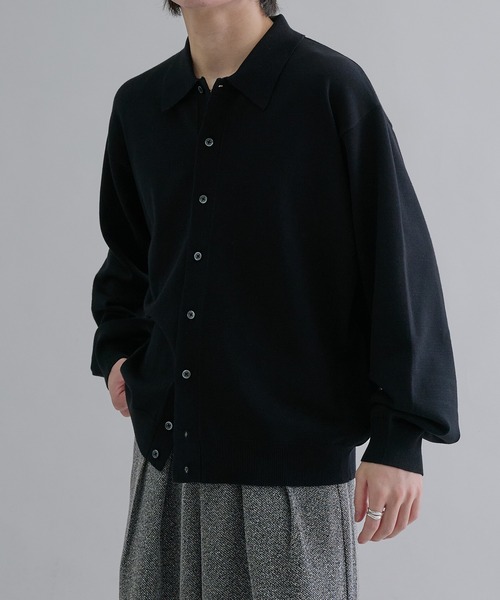 「epnok」 ニットカーディガン LARGE ライトグレー メンズ_画像7