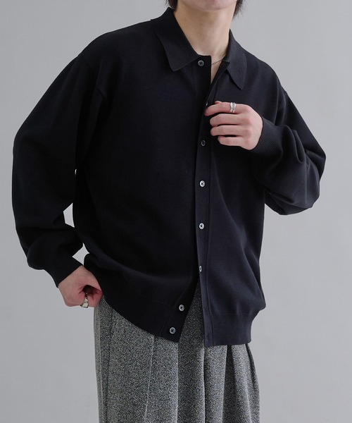 「epnok」 ニットカーディガン LARGE ライトグレー メンズ_画像9