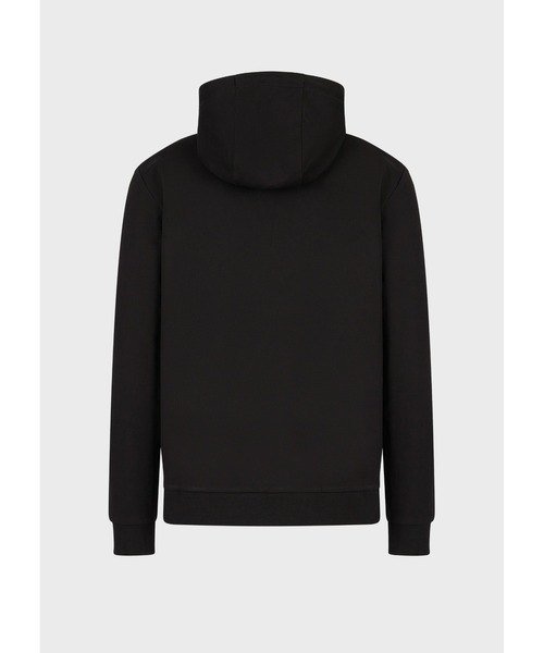 EA7 「EMPORIO ARMANI EA7」 ジップアップパーカー X-LARGE ブラック 
