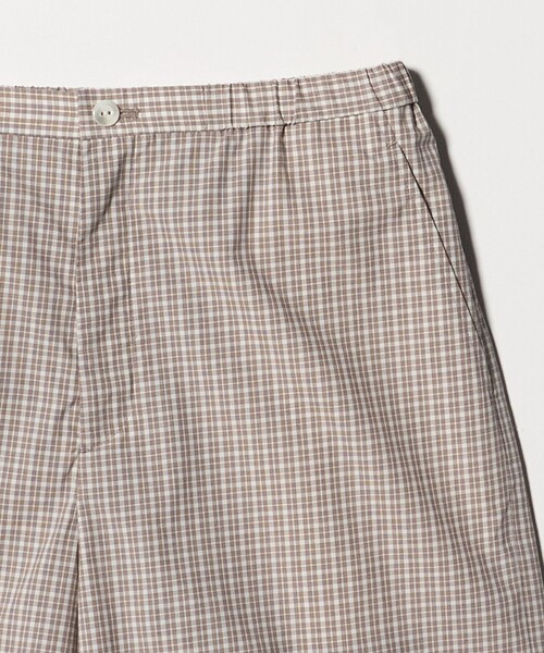 ワイドパンツ パンツ 「Steven Alan」チェック ショートパンツ レディースの画像