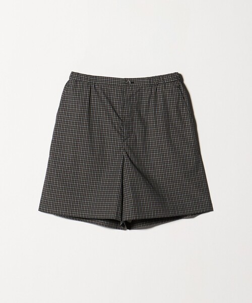 ワイドパンツ パンツ 「Steven Alan」チェック ショートパンツ レディースの画像