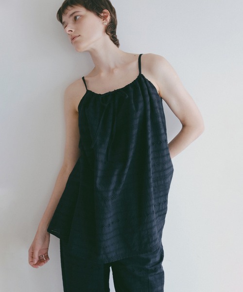 MANOF（マノフ） キャミソール EMBROIDERY LACE CAMI TOPS : ZOZOTOWN 