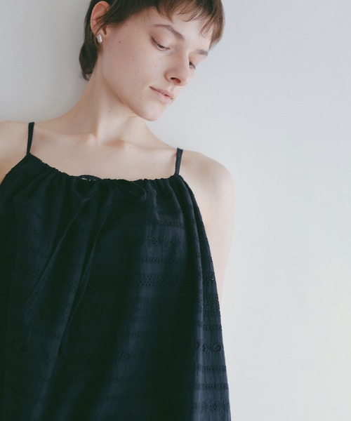 MANOF（マノフ） キャミソール EMBROIDERY LACE CAMI TOPS : ZOZOTOWN 