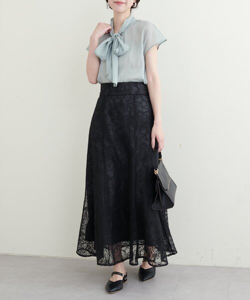 「natural couture」 スカート FREE サックスブルー レディース_画像6