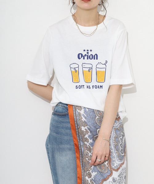 FUNALIVE（ファンアライブ） tシャツ 半袖 オリオンビールプリントT