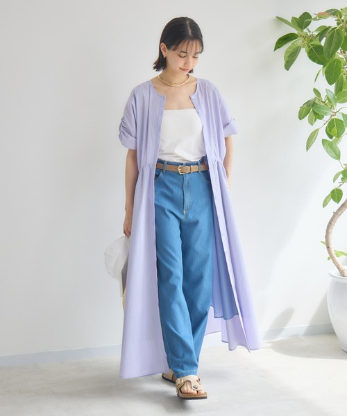 「KATHARINE ROSS」 半袖ワンピース MEDIUM ブルー レディース_画像2