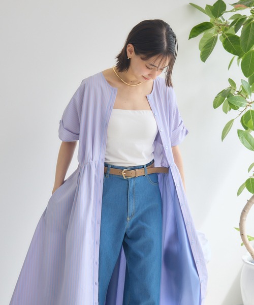 「KATHARINE ROSS」 半袖ワンピース MEDIUM ブルー レディース_画像5
