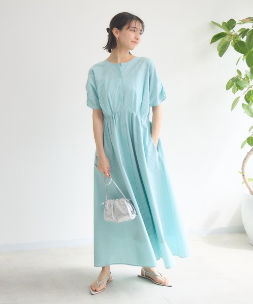 「KATHARINE ROSS」 半袖ワンピース MEDIUM ブルー レディース_画像7