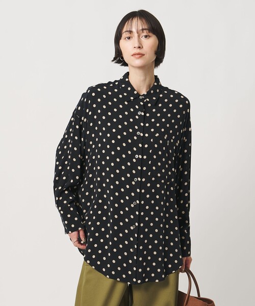 SACRA（サクラ） ブラウス シャツ 「SACRA」ドット プリント シャツ