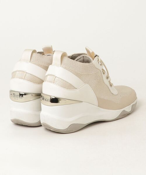 「+diana」 ローカットスニーカー 23.5cm ベージュ レディース_画像2