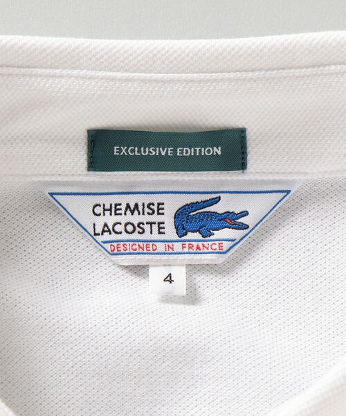 LACOSTE×SHIPS 別注 ボタンダウンポロシャツ ホワイト サイズ3 LACOSTE メンズ ポロシャツ 「WEB限定/SHIPS別注」LACOSTE: ピケ
