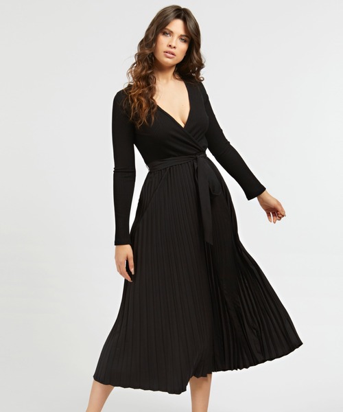 ワンピース Eco Erynn Pleated Long-Sleeve 