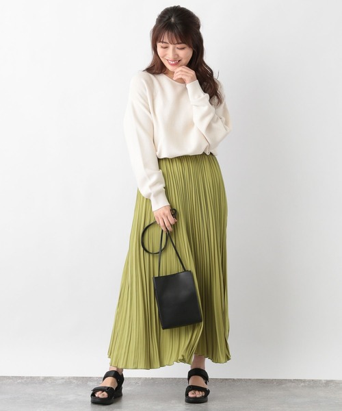プリーツスカート GLOBAL WORK（グローバルワーク） スカート ランダムプリーツスカート