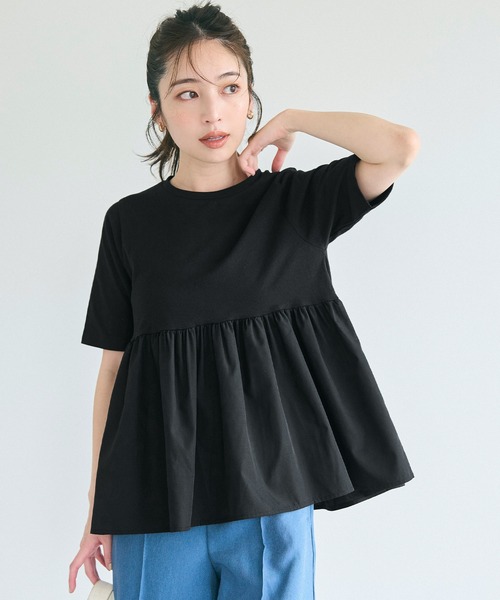 (取寄) ラベル レディース ゴー-トゥ クルー LABEL women Go-To Crew Black Eddie Logo Tee | GUESS Factory