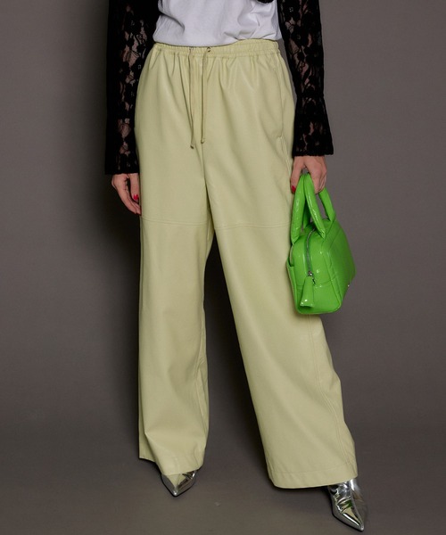 MAISON SPECIAL ヴィーガンレザーパンツ MAISON SPECIAL パンツ Vegan Leather Cut Off Pants/ヴィーガン