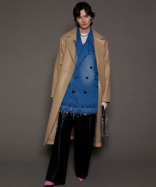 MAISON SPECIAL パンツ Vegan Leather Easy Pants/ヴィーガン