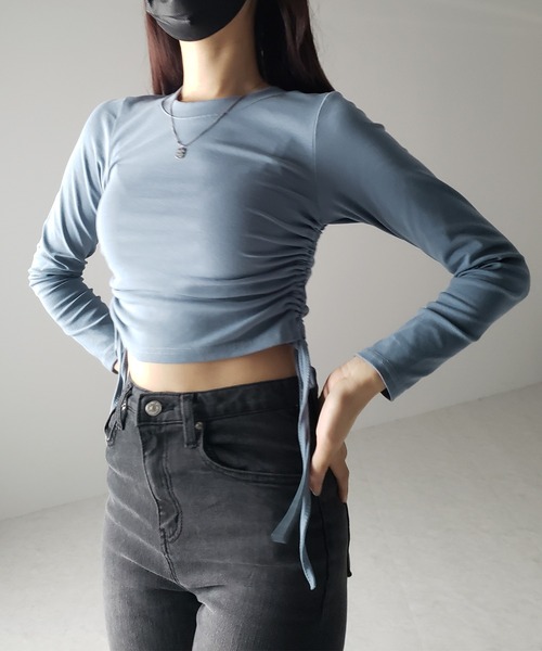 tシャツ リボンディテール シャーリングトップ レディース MSGM】 【リボンディテール シャーリングトップ】｜aoi公式
