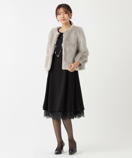 TO BE CHIC (トゥービーシック)ノーカラージャケット 春夏用 42