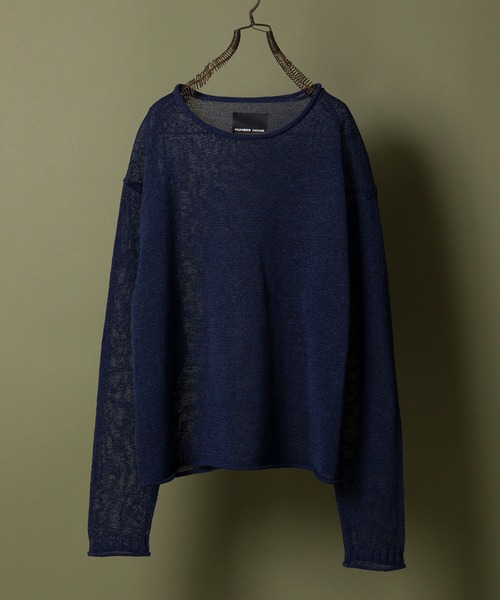 NUMBER NINEリネンニット/シースルー ナンバーナインrip lad NUMBER (N)INE（ナンバーナイン） セーター ニット PAPER YARN SEE