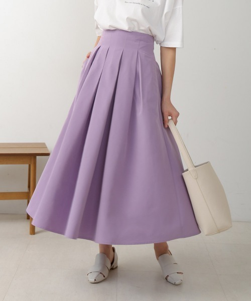 Bou Jeloud（ブージュルード） スカート ソフトグログランタックフレア