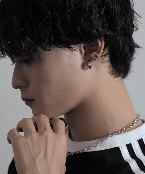SBG by 7JEWELRY イヤーカフ SBG クロスラインイヤーカフ/フリーサイズ