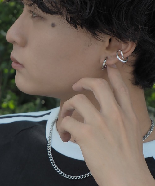 SBG by 7JEWELRY イヤーカフ SBG クロスラインイヤーカフ/フリーサイズ