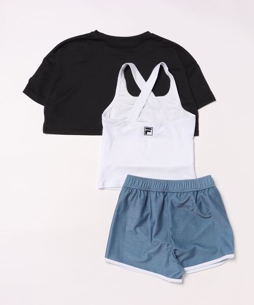プアラニ　セパレート水着3点セット FILA 水着 「FILA/フィラ」キッズ短丈セパレート水着3点セット