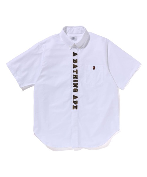 A BATHING APE シャツ 1ST CAMO APPLIQUE OXFORD BD SHIRT