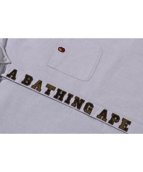 A BATHING APE☆ロゴ AAPE NOW CAMO OXFORD シャツ A BATHING APE シャツ 1ST CAMO APPLIQUE OXFORD BD SHIRT