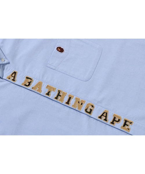 トップス A BATHING APE OXFORD BD S/S SHIRT A BATHING APE® One Point Oxford Ss Shirt | Bape official