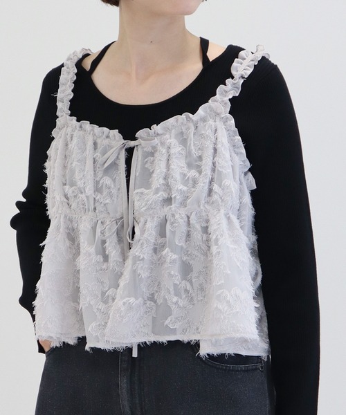 定価7.1万★2025今季完売美品GEMINIゲミニー　ジャガードジレ刺繍ベスト 定価7.1万☆2025今季完売美品GEMINIゲミニー ジャガードジレ刺繍